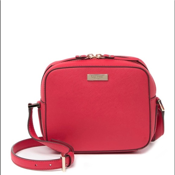 kate spade leather cammie crosshatched crossbody - Picture 1 of 10